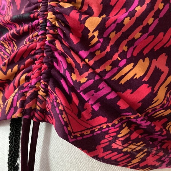 Athleta Aztec Print Cinch-Side Tankini Swim Top - Picture 4 of 9
